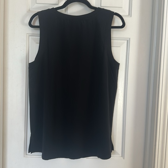 Chicos zenergy UPF Notch Neck Tank black size 14 - Picture 3 of 5